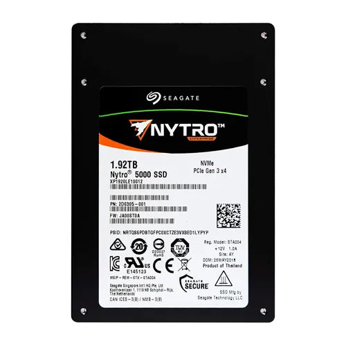 XP1920LE10012 Seagate Nytro 5000 Series 1.92TB Multi-level Cell PCI Express 3.0 x4 NVMe (SED) U.2 2.5-Inch Solid State Drive