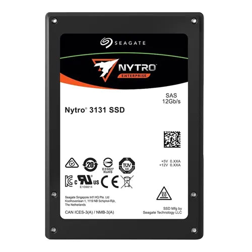 XS15360TE70014 Seagate Nytro 3131 15.36TB Triple-Level Cell SAS 12Gb/s 2.5-Inch Solid State Drive