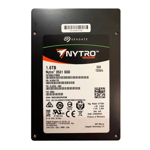 XS1600LE70004 Seagate Nytro 3531 Series 1.6TB Triple-Level Cell SAS 12Gb/s 2.5-Inch Solid State Drive