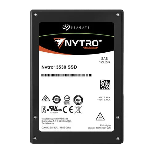 XS3200LE10003 Seagate Nytro 3530 3.2TB 3D Multi-Level Cell Dual 12Gb/s SAS 2.5-Inch Solid State Drive