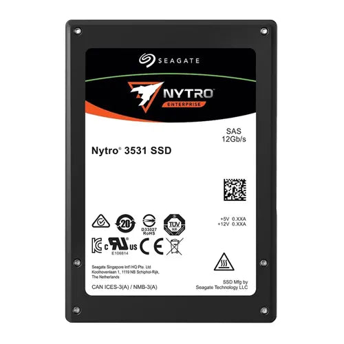 XS3200LE70024 Seagate Nytro 3531 Series 3.2TB Triple-Level Cell SAS 12Gb/s 2.5-Inch Solid State Drive