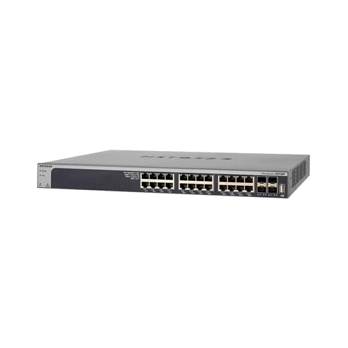 XS728T-100INS Netgear Prosafe XS728T 24 x Ports 10GBase-T + 4 x Ports SFP+ Layer 3 Managed Rack-mountable 10 Gigabit Ethernet Network Switch