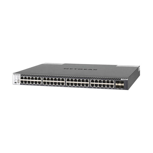 XSM4348CS-100PRS Netgear Prosafe M4300 Series M4300-48X 48 x Ports 10GBase-T + 4 x Ports Shared SFP+ Layer 3 Managed 1U Rack-mountable Gigabit Ethernet Network Switch