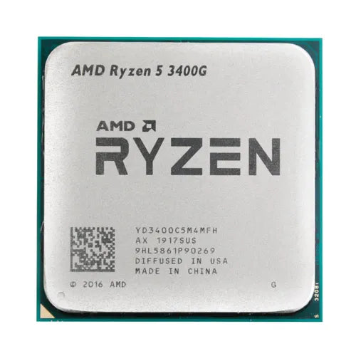 YD3400C5FHBOX AMD Ryzen 5 3400G Quad-Core 3.7GHz 4MB L3 Cache Socket AM4 Processor