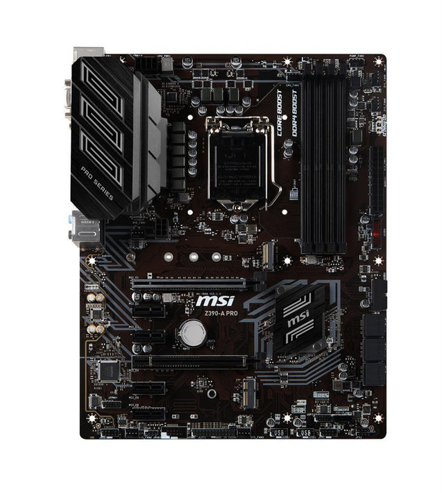 Z390APRO-A1 MSI Z390-a Pro LGA1151 Intel Z390 DDR4 2-way Crossfirex SATA (Refurbished)