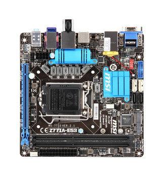 MSI - Z77IA-E53-B2 - Z77IA-E53 Socket LGA 1155 Intel Z77 Chipset Core i7 / i5 / i3 / Pentium / Celeron Processors Support DDR3 2x DIMM 2x SATA 3.0Gb/s Min