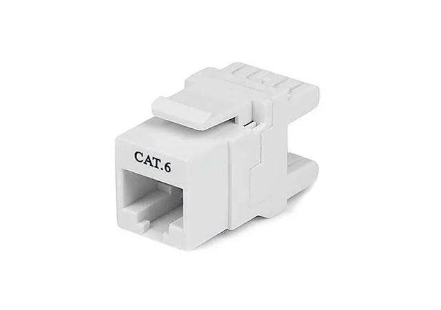 C6KEY110SWH - StarTech 180 Cat 6 Keystone Jack RJ45 Ethernet Cat6 Wall Jack White 110 Type