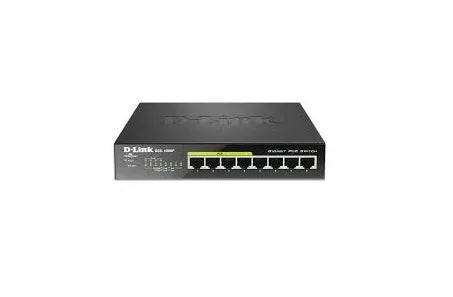 DES-1008P+ - D-Link 8-Port 1.6 Gbps 10/100 (PoE) Unmanaged Fast Ethernet Switch