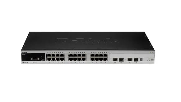 DES-3528 - D-Link 24-Port 10/100/1000Base-TX Managed Stackable Fast Ethernet Switch 2 Combo Gigabit SFP Ports & 2 Ethernet Ports