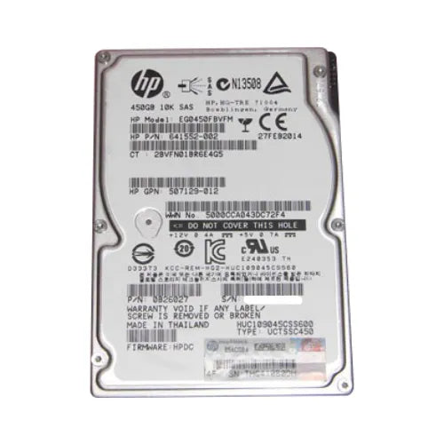 450GB 10000RPM SAS 6Gb/s Dual Port Hot Swappable 2.5-Inch Solid State Drive for MSA1040