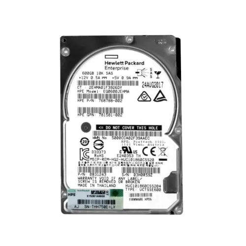 EG0600JEHMA-1 - HPE 600GB 10000RPM SAS 12Gb/s Hot Pluggable 2.5-Inch Hard Drive for SAN Storage Array