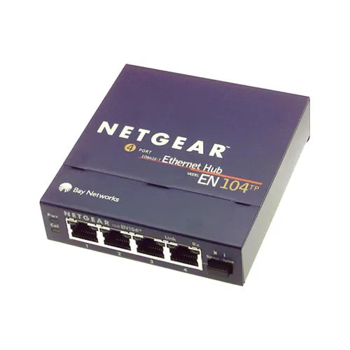 EN104TPNA - NetGear 4 x RJ-45 Ports 10Base-T Ethernet Network Hub