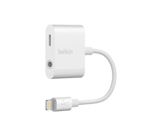 F8J212BTWHT - Belkin 3.5mm Audio + Charge RockStar Adapter (White)