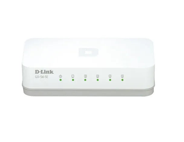 GO-SW-5E - D-Link 5-Port 1Gbps 10/100Base-TX Fast Ethernet Easy Desktop Switch