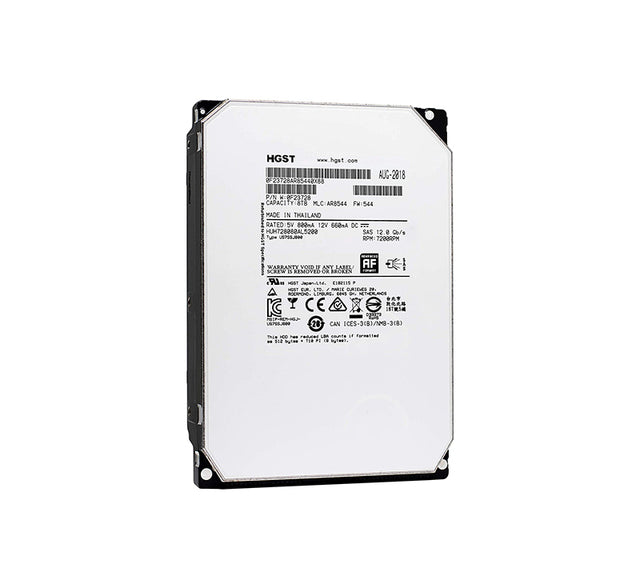 HUH728080AL5200 HGST Ultrastar He8 Series 8TB 7200RPM SAS 12Gb/s 128MB Cache 512e (Instant Secure Erase Encryption) 3.5-Inch Helium Platform Enterprise Hard Drive