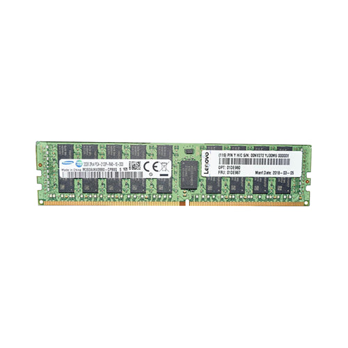 01DE967 - Lenovo 32GB DDR4-2133MHz PC4-17000 ECC Registered CL15 288-Pin DIMM 1.2V Dual Rank Memory Module