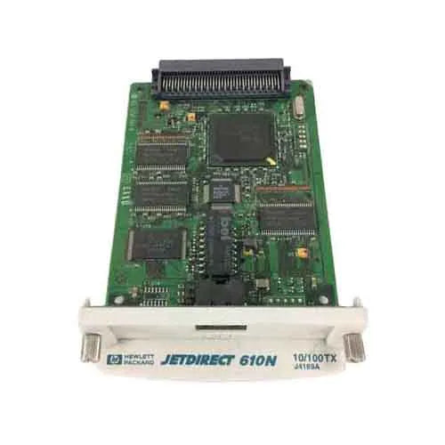 J4169 - HPE JetDirect 610N 1 x Port 10/100Base-TX Fast Ethernet Print Server Internal Card