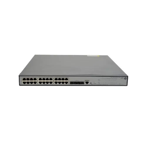 JE007A-RFB - HPE OfficeConnect 1910 Series 1910-24G-PoE 24 x RJ-45 Ports PoE 10/100/1000Base-T + 4 x SFP (mini-GBIC) Ports Layer 3 Managed Rack-mountable Gigabit Ethernet Network Switch