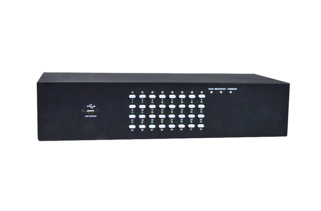 4322DS - Dell PowerConnect 32 x Ports RJ-45 + 2 x Ports GE + 1 x Port VGA 15-Pin 2 x Ports PDU + 4 x Ports USB 2.0 Rack-Mountable Remote KVM Console Switch