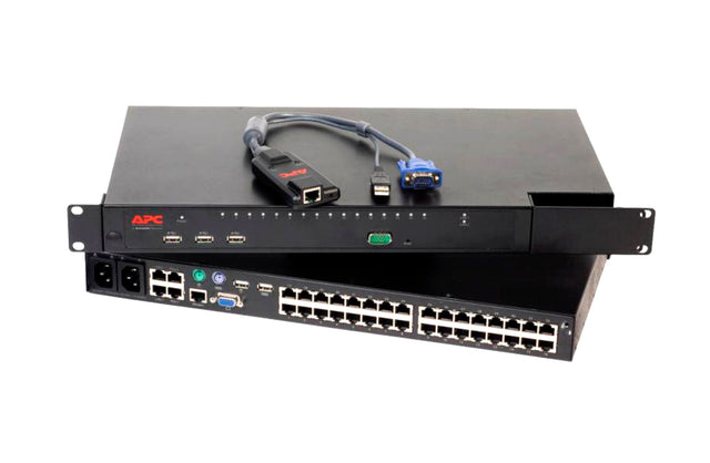 D785J - Dell PowerEdge 2160AS 16 x Ports RJ-45 + 2 x Ports VGA + 1 x Port BD-9 Male KVM Console Switch