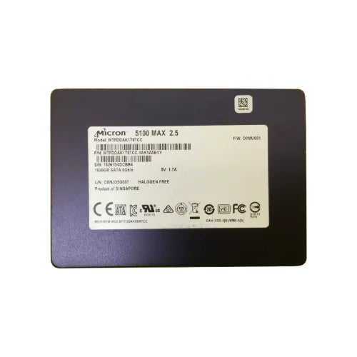 MTFDDAK1T9TCC-HP - HPE 1.92TB Triple-Level Cell SATA 6Gb/s 3D NAND 2.5-Inch Solid State Drive