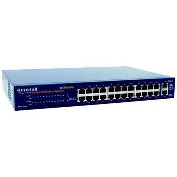 NetGear - FS526T - 26-Ports 10/100Mbps Smart Fast Ethernet Switch with Gigabit Ports - Orange Hardwares