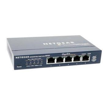 NetGear - GS105UK - ProSafe 5-Port 10/100/1000Mbps RJ45 Gigabit Ethernet Desktop Switch - Orange Hardwares