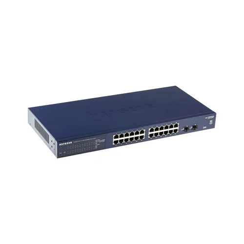 PROSAFE-GS724T-V2 - NetGear ProSafe GS724T V2 24 x Ports 1000Base-T + 2 x SFP Ports L3 Managed Rack-mountable GbE Network Stackable Switch