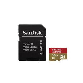 SanDisk - SDSDQXN-016G-G46 - Extreme 16GB Class 10 microSDHC Flash Memory Card - Orange Hardwares