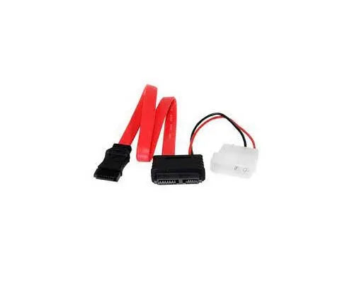 SLSATAF12 - StarTech 12in Slimline SATA to SATA with LP4 Power Cable Adapter