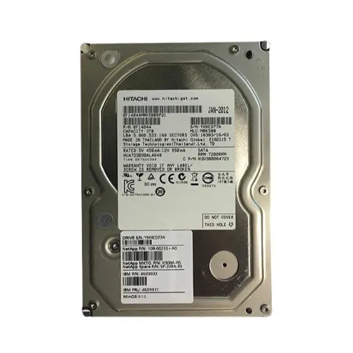 SP-308A-R5-NC - NetApp 3TB 7200RPM SATA 6Gb/s 64MB Cache 3.5-Inch Hard Drive