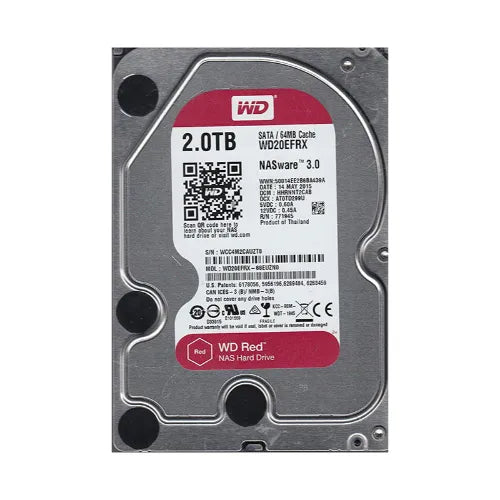 WD20EFRX-68EUZN0-GEN - Western Digital Red 2TB 5400RPM SATA 6Gb/s 64MB Cache (RoHS) 3.5-Inch NAS Hard Drive