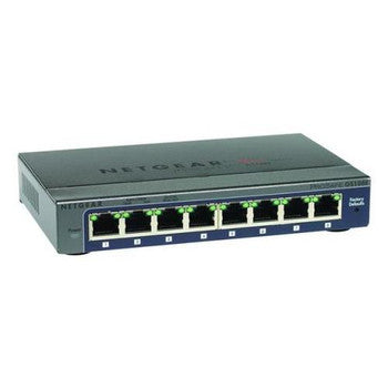 NetGear - GS108E - ProSafe Plus 8-Ports RJ-45 10/100/1000Base-T Gigabit Ethernet Desktop Switch