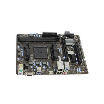 MSI - MB-A68HMV2 - A68HM-E33 V2 Socket FM2+ AMD A68H Chipset AMD Athlon/ A-Series Processors Support DDR3 2x DIMM 4x SATA 6.0Gb/s Micro-ATX Motherboard (R