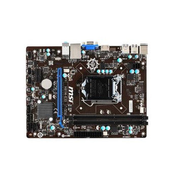 MSI - H81M-E33-A1 - H81M-E33 Socket LGA 1150 Intel H81 Chipset Intel Core i7/ i5 / i3 / Pentium / Celeron Processors Support DDR3 2x DIMM 2x SATA 3.0Gb/s