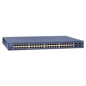 NetGear - GS748T-500NAS - ProSafe 48-Ports 10/100/1000Mbps RJ-45 Gigabit Smart Switch with 4 SFP Ports