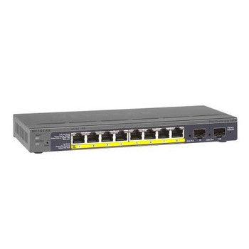 NetGear - GS110TP - ProSafe 8-Ports 10/100/1000Mbps Gigabit PoE Smart Switch with 2 Gigabit Fiber SFP Ports