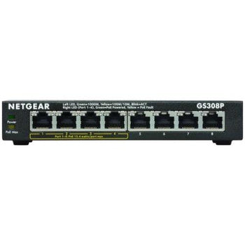 NetGear - GS308P-100NAS - 8-Ports Gigabit Ethernet Switch with 4-Ports PoE