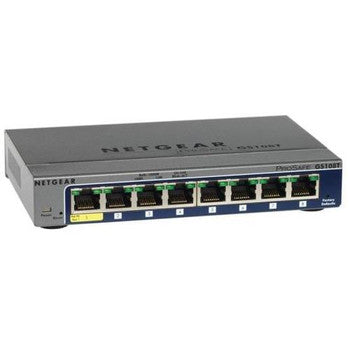 NetGear - GS108T - ProSafe 8-Ports 10/100/1000Mbps Gigabit Ethernet Switch