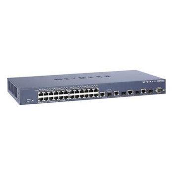 NetGear - FSM7328S - ProSafe 24-Ports 10/100Mbps + 1000Mbps Layer 3 Managed Stackable Switch with 4 Gigabit Ports