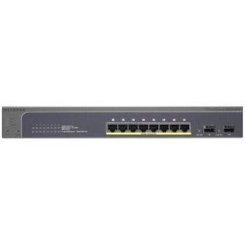 NetGear - GS510TP-100NAS - ProSafe 8-Ports 10/100/1000Mbps PoE Smart Switch with 2 Gigabit SFP Ports