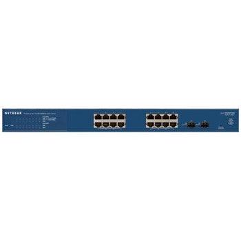 NetGear - GS716T-300NAS - ProSafe 16-Ports RJ-45 10/100/1000Mbps 1000Base-T Gigabit Ethernet Rack-mountable Smart Managed Switch with 2x 1000Base-X SFP Po