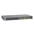 NetGear - GS728TP-100NAS - Prosafe 24-Ports Gigabit Ethernet SmartSwitch Poe+ 4x SFP With 1U Rack-Mountable