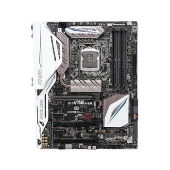 ASUS - MB-Z170DEX - Z170-DELUXE Socket LGA 1151 Intel Z170 Chipset 7th/6th Generation Core i7 / i5 / i3 / Pentium / Celeron Processors Support DDR4 4x DIM